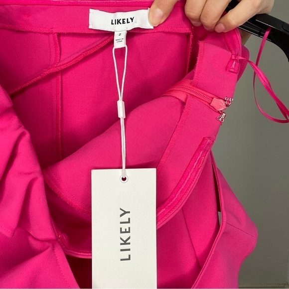 Revolve Likely Hot Pink Fuchsia Ruffle Norvina One Shoulder Dress - Picture 5 of 16